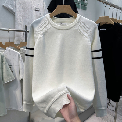 男士毛衣外套冬季加厚针织衫打底衫男装内搭上衣服美式冬装毛线衣