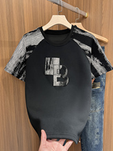 男士短袖t恤2025新款夏季男装纯棉宽松上衣服高端潮牌欧货体恤衫