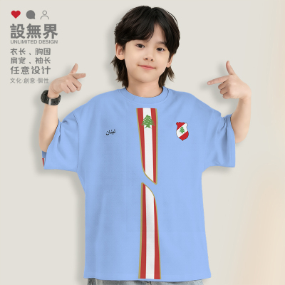 黎巴嫩Lebanon国家徽章T落肩T恤