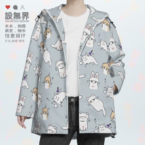 日系猫咪cos小白兔生活写真夹克