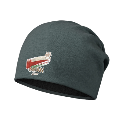 阿曼Oman国旗标志印花加绒堆堆帽