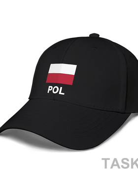波兰Poland国家队运动棒球帽遮阳帽帽子男女防晒鸭舌帽夏设 无界