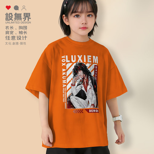 Luxiem彩虹社VoxAkuma美落肩T恤