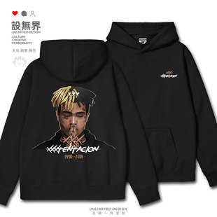 纪念XXXTentacion欧美嘻哈说唱歌手连帽卫衣男女加绒0015设 无界