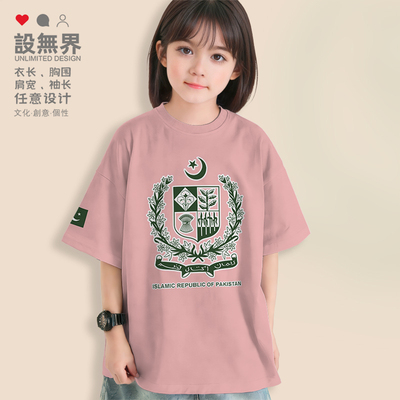 巴基斯坦Pakistan国家标落肩T恤