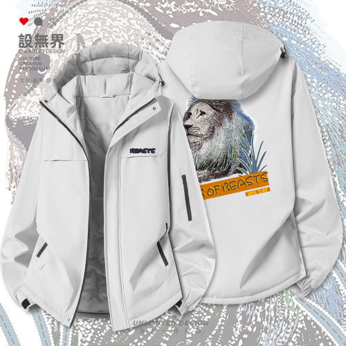 丛林仰望狮王KINGOFBE棉服外套
