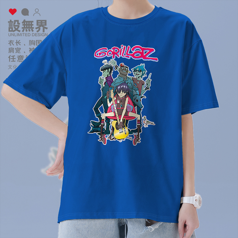 另类魔性虚拟乐队Gorillaz说T恤