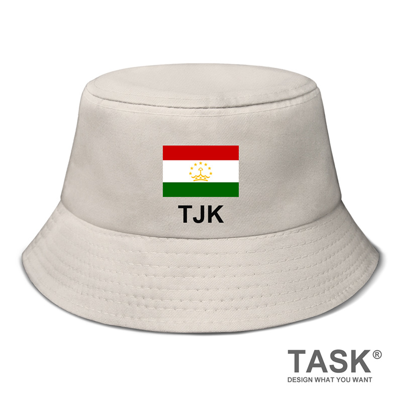 塔吉克斯坦Tajikistan国家帽子渔夫帽男女防晒帽钓鱼帽夏设 无界