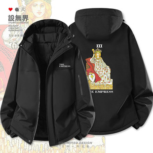 塔罗牌TAROT女皇复古欧美加厚棉服男女潮保暖棉衣外套冬装设 无界