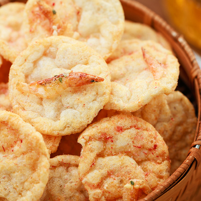 寻脆记樱花虾片虾饼非油炸膨化零食薯片虾米饼办公室解馋小零食