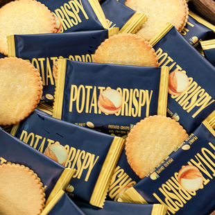 寻脆记花生酱夹心饼干薯片薄脆饼干咸味小饼干独立小包装网红零食