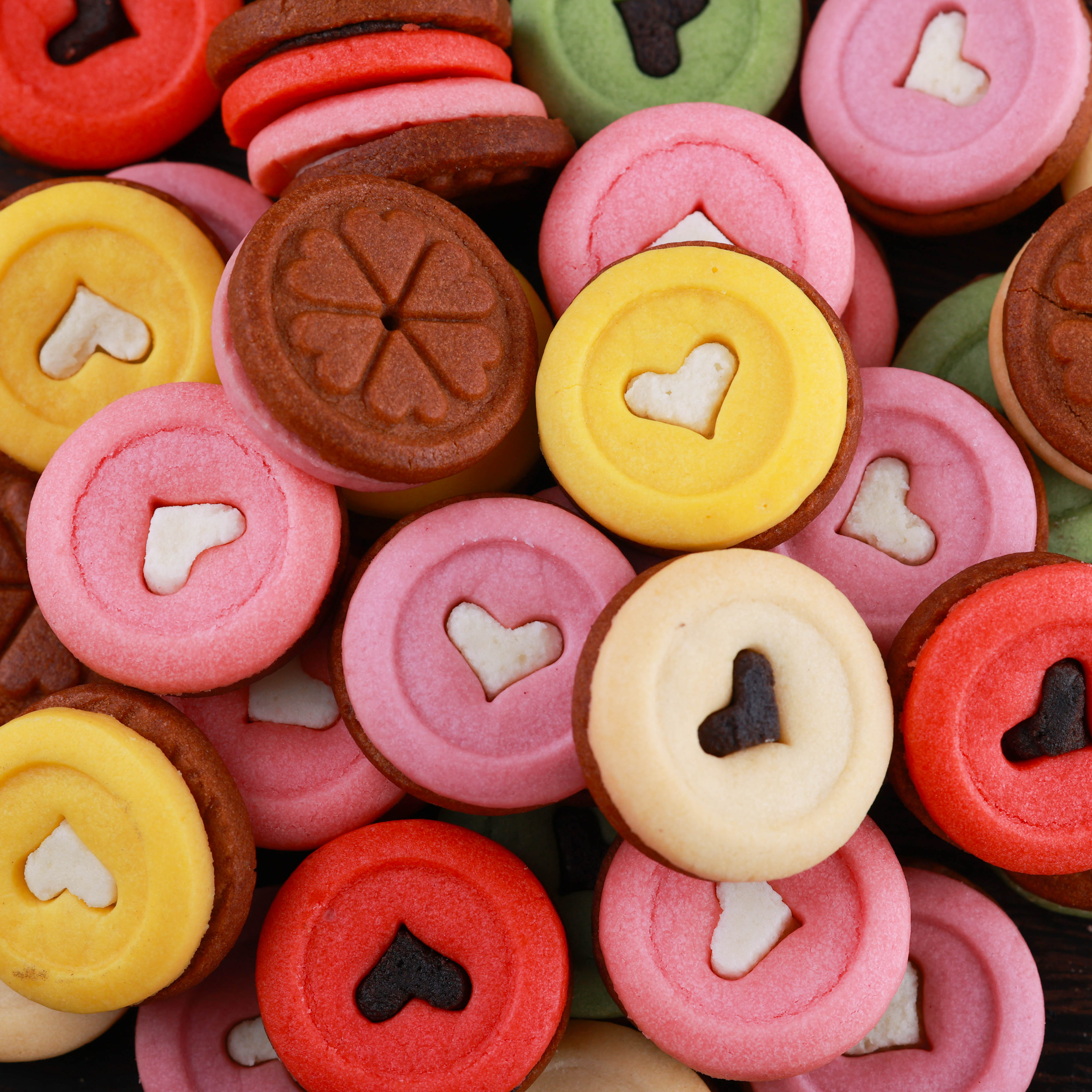 高颜值爱心曲奇小饼干65小包