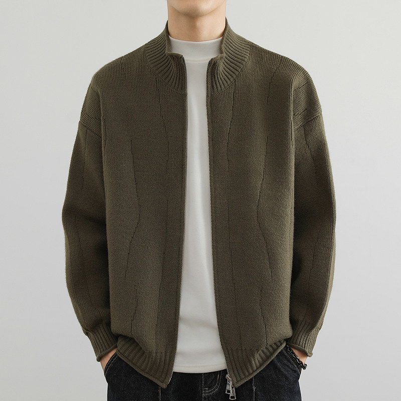 重磅宽松落肩针织毛衣男潮