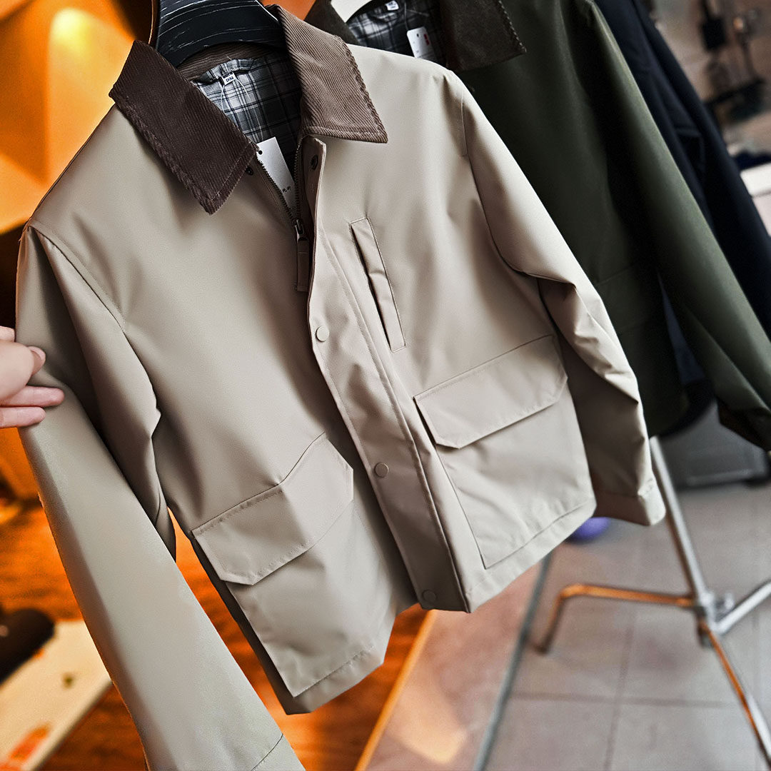 线下同款！日系工装风！男女情侣款翻领休闲夹克外套短款时尚茄克,男装,夹克,淘宝优惠券,粉丝福利购,淘宝优惠卷