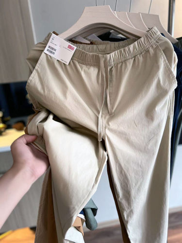 薄款微锥百搭休闲裤男女九分裤潮