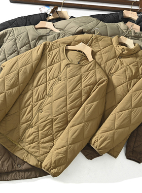 叠穿神衣！走岛国单！高效保暖日系复古山系绗缝茄克外套情侣夹克