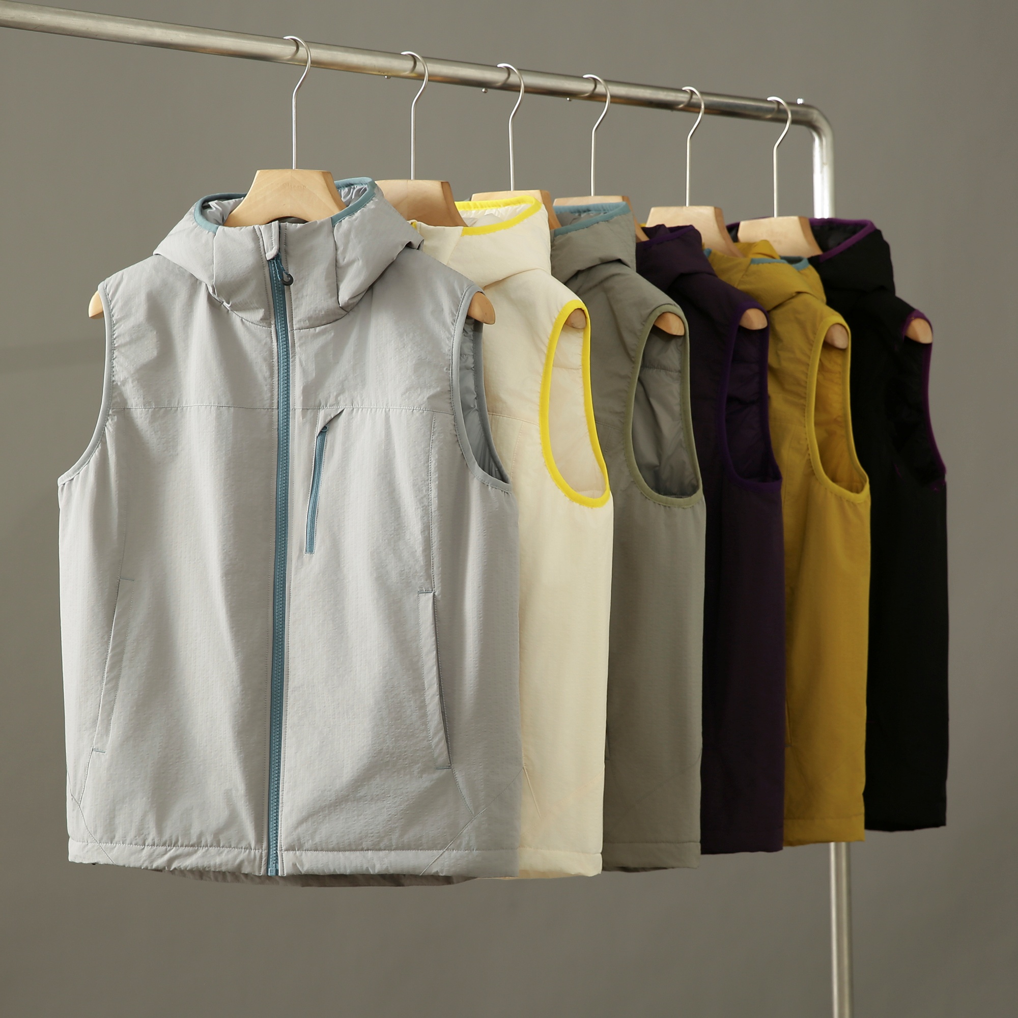 户外防风轻量棉服马甲男运动外套