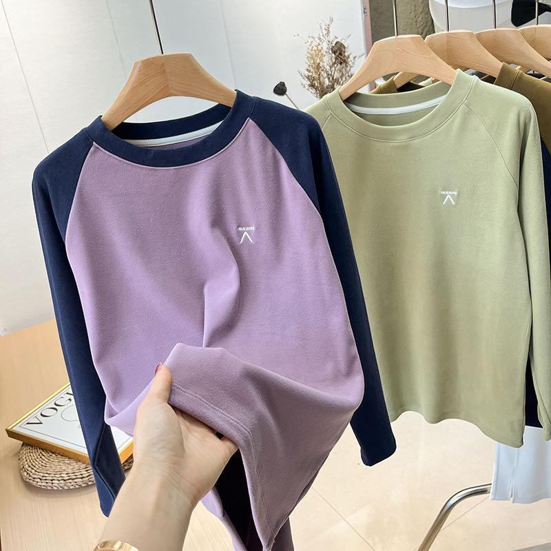 户外山系双面德绒打底衫长袖T恤