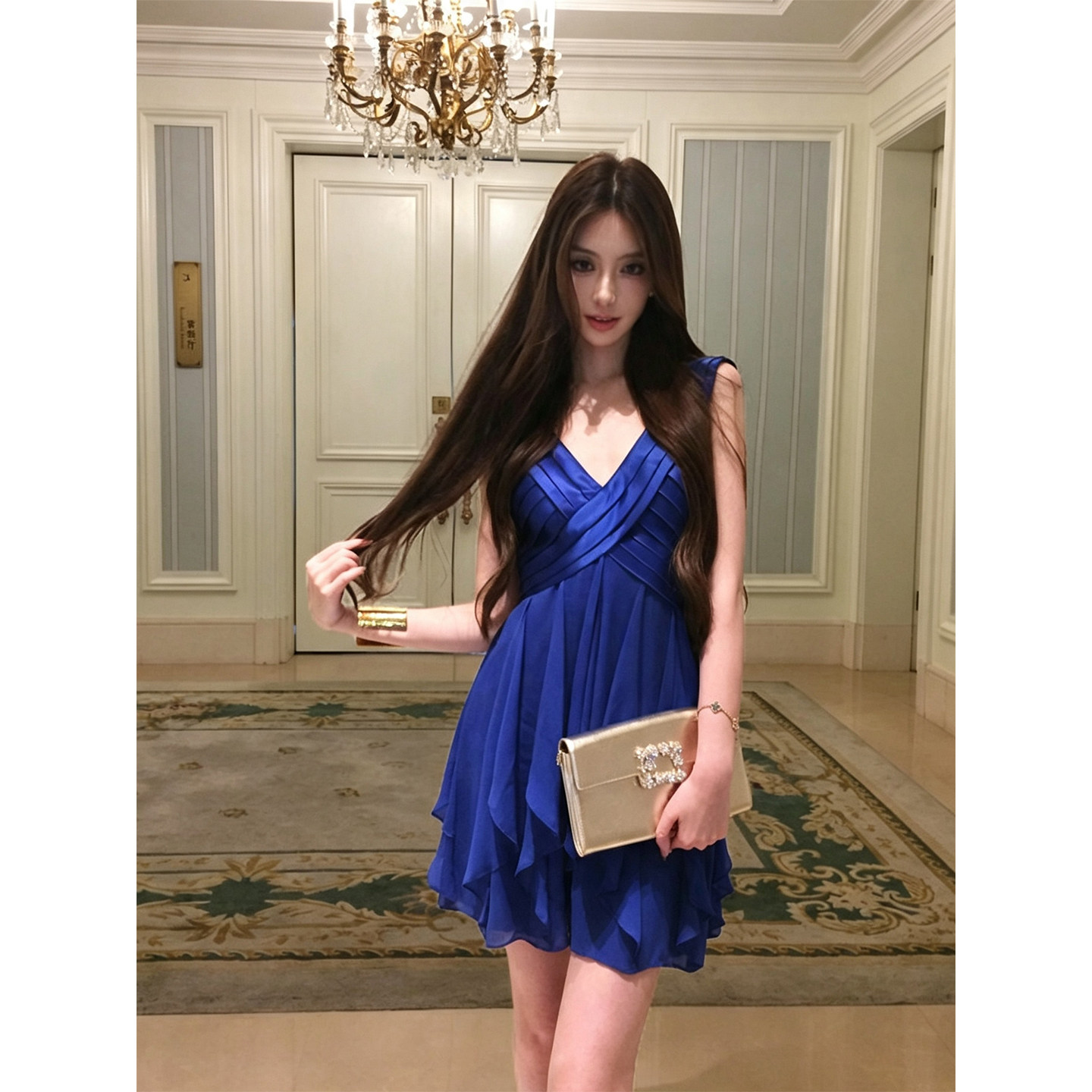 气质名媛连衣裙女高级感生日礼服图片