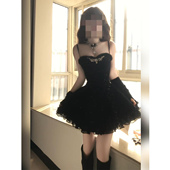 XZY 优雅气质晚礼服 微胖法式 千金风细闪水钻抹胸连衣裙女25年冬季