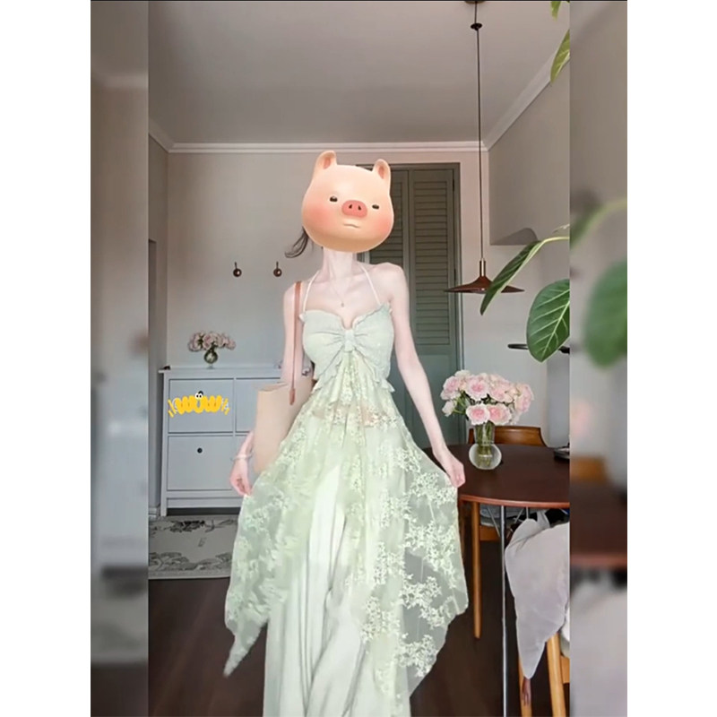 XZY/欣争艳 微胖辣妹度假风褶皱抹胸吊带女25年夏阔腿裙裤两件套,女装/女士精品,大码套装,淘宝优惠券,粉丝福利购,淘宝优惠卷