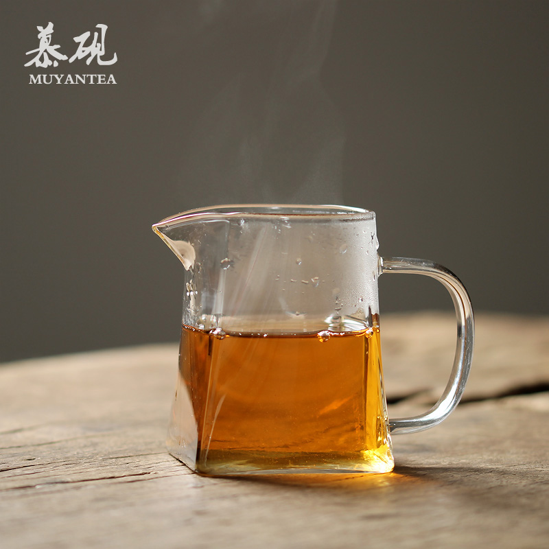 慕砚玻璃耐热公道杯日式四方简约