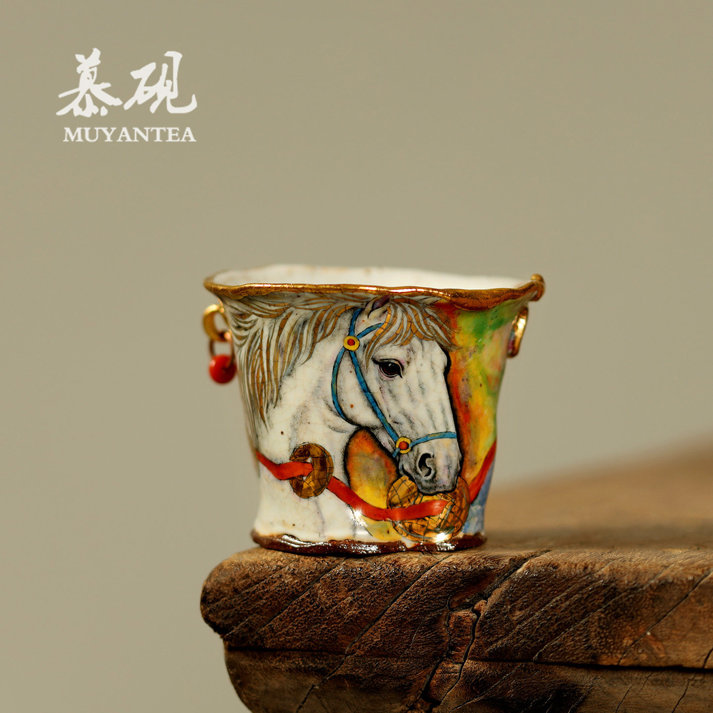 慕砚手作柴烧志野主人杯品茗杯马年限定陶瓷茶盏茶具创意礼物茶杯,餐饮具,茶杯,淘宝优惠券,粉丝福利购,淘宝优惠卷