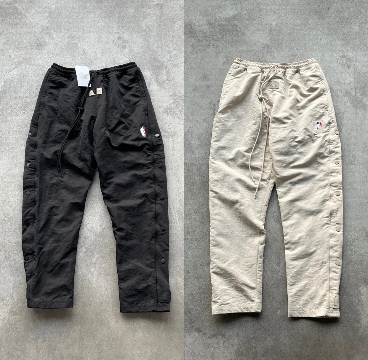 正确版本 air fog fear of god联名高街休闲抽绳尼龙排扣长裤潮流