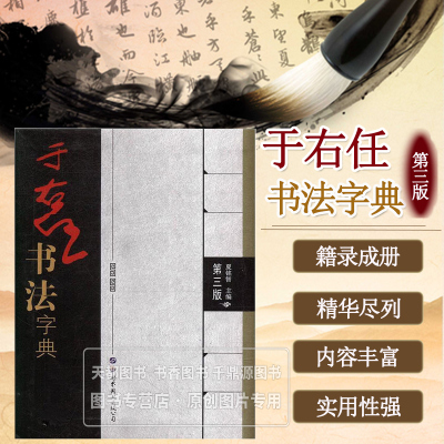 于右任书法字典 第三版 选取于右任先生手书 他将篆 隶 草法入行楷 独辟蹊径 中年变法 专攻草书 书法爱好者学习临摹 书法入门书籍