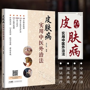 著 中医治疗皮肤病 中药内治法 皮肤病实用中医外治法 中药外用方 中药外敷疗法和中药熏洗疗法 王少军 针灸疗法 正版 实用外治法
