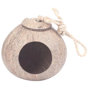 椰子壳鸟窝活鸟繁殖箱虎皮牡丹鹦鹉珍珠文鸟巢挂窝小鸟笼配件大全