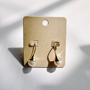 外贸原单otherstories/os余少量折扣镀真金天然淡水珍珠耳环耳饰