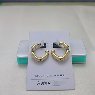 ZX外贸原单正品折扣otherstories/os镀真金个性复古高级感耳环