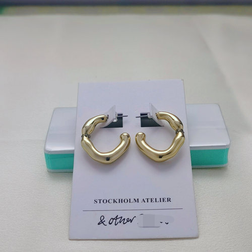 ZX外贸原单正品折扣otherstories/os镀真金个性复古高级感耳环