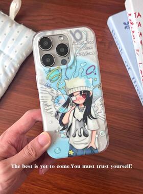 新款手机壳天使女孩适用苹果17壳16promax1514xr新款1315plus6p7p高颜值保护套