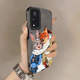 情侣朱迪尼克适用vivoS9手机壳V2072A套s9e软V2048A圣诞翻毛皮全