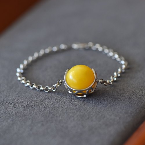 男女款S925纯银圆珠免打孔镶嵌