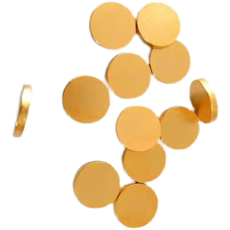 导电铜片镀金片五金冲压件w触点金手指电源接触圆形充电铜片