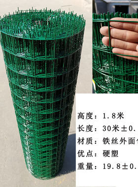 硬塑荷兰网护栏网防护网钢丝网铁网栅栏养殖网隔离黄色铁丝网围栏