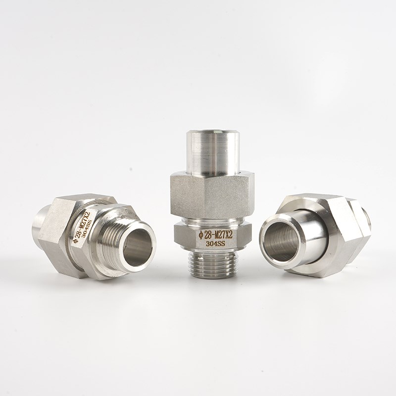 [正宗304】不锈钢焊接式端直v通管接头JB966-77/焊接公制直通终端