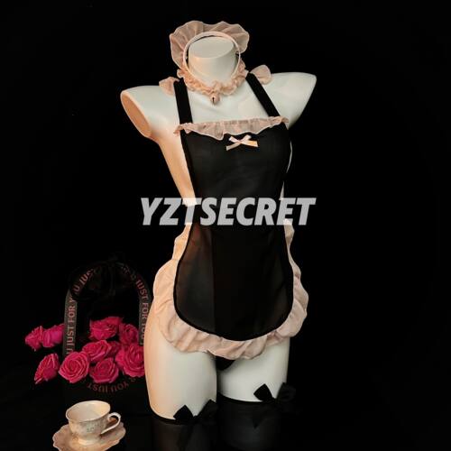 一只桃「魅魔厨娘」大码甜欲网纱透视cos女仆性感诱惑围裙qqny