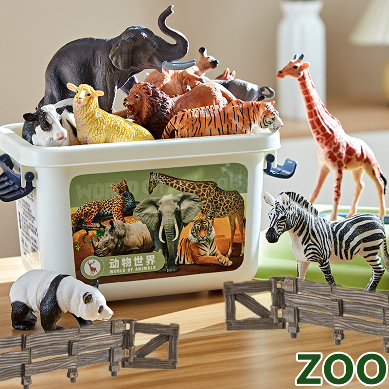 仿真动物模型玩具动物乐园场景