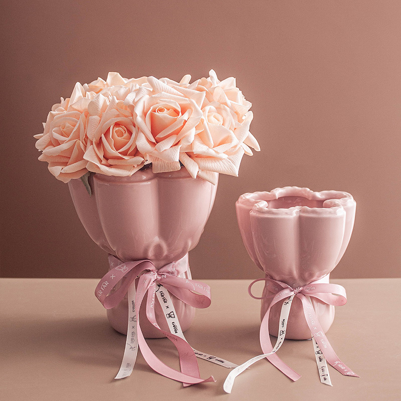 新家客厅陶瓷花瓶福桶摆件