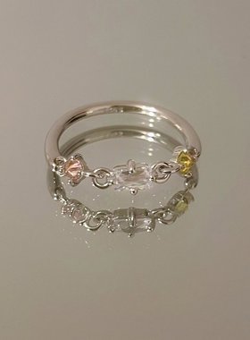 鹿妮基础百搭戒指小众设计高级感