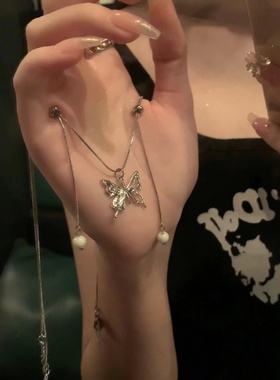 fantai抽拉蝴蝶项链女轻奢小众
