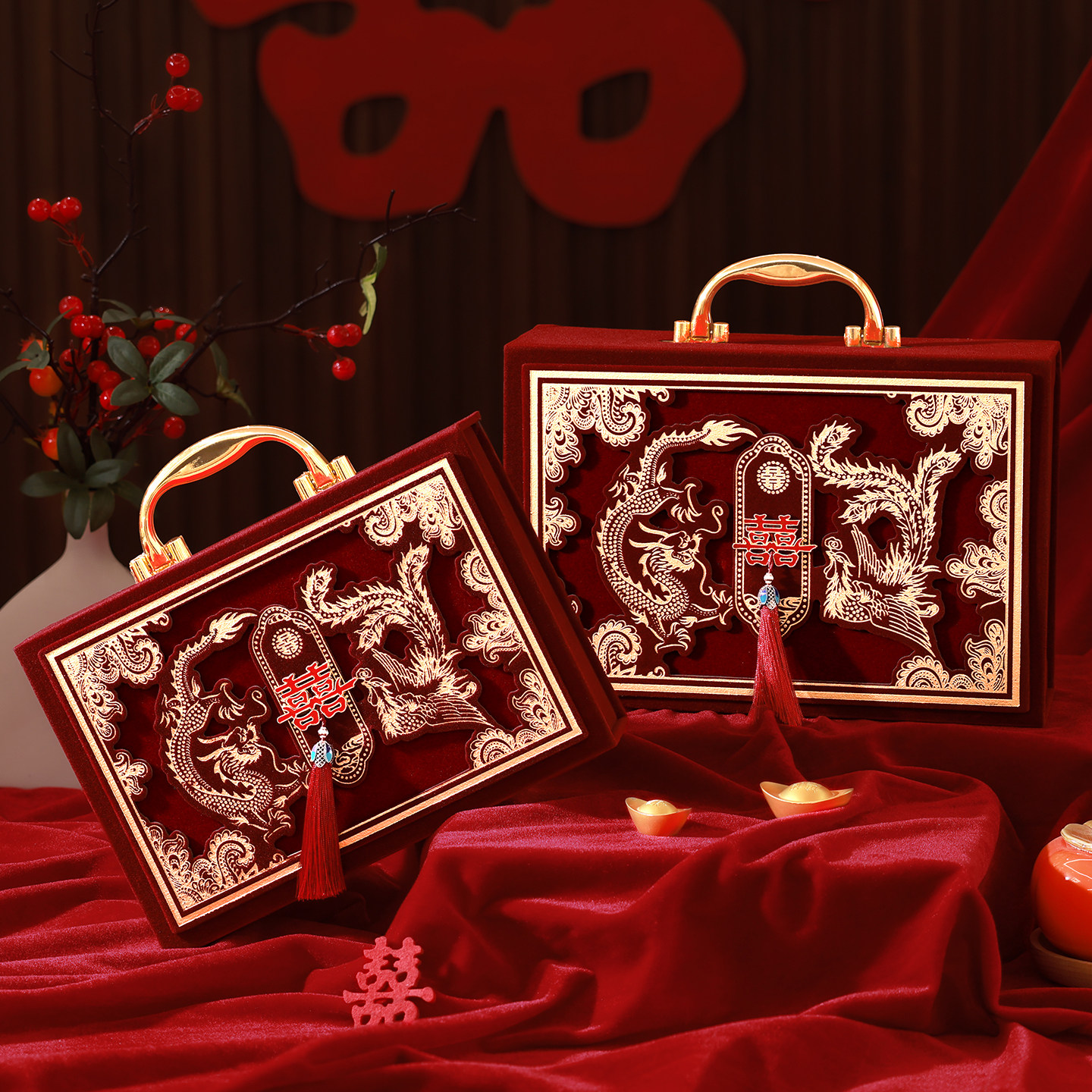 订婚礼金盒彩礼钱盒子提亲盒彩礼箱结婚10万聘礼金高档盒装现金箱,节庆用品/礼品,礼金箱,淘宝优惠券,粉丝福利购,淘宝优惠卷
