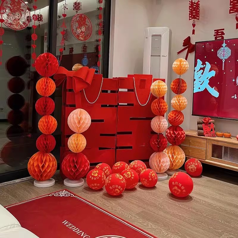 立体喜字摆件上镜好看