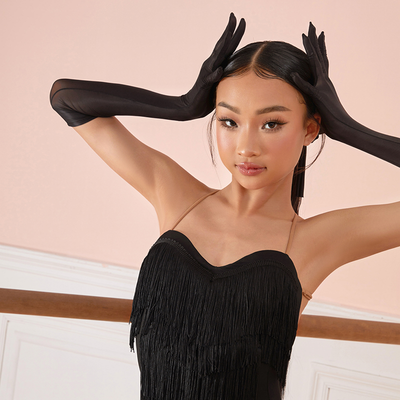 小小ZYM【海瑟薇】手套女童拉丁舞练功服配饰ST02