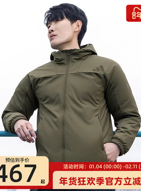 adidas阿迪达斯男子SL WARM JKT运动休闲连帽夹克外套锐力KA1305