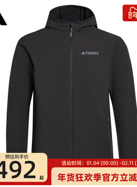 adidas阿迪达斯男TERREX运动户外休闲保暖软壳夹克外套锐力JV6233